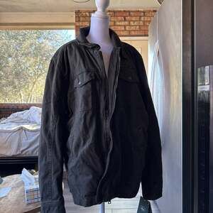 GH Bass Co canvas quilted lined 3M Thinsulate jacket men's size XL NWT BROWN